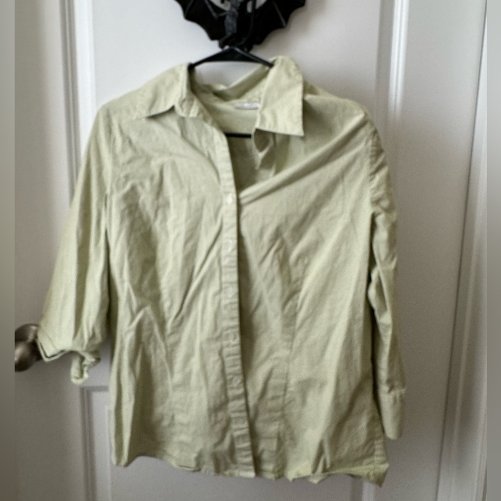 Button down shirt - too big for me now. Wore it for a play.